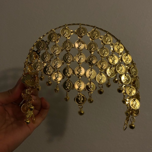 GYPSY GOLD HEADBAND / GREEK GODDESS COSTUME - Picture 1 of 3